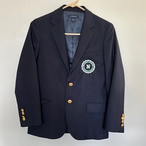 LIKE NEW Lands End Navy Blazer Boys Nichols School Uniform
